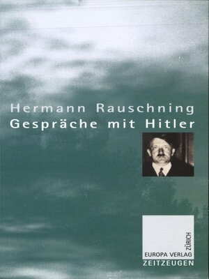 cover image of Gespräche mit Hitler